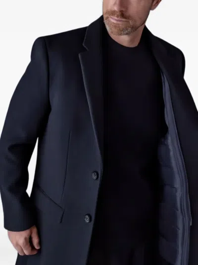 Mackage Skai-slb Virgin Wool Coat With Removable Down Bib In Blue
