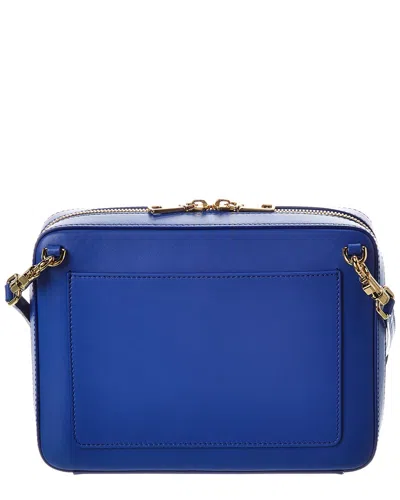 Dolce & Gabbana Dg Medium Leather Camera Bag In Blue