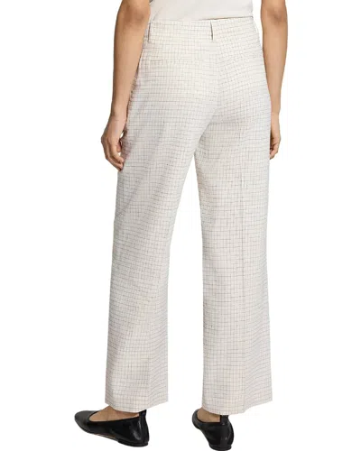 Theory Classic Linen-blend Pant In Neutral