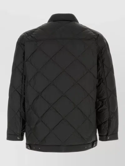 Prada Polyester Down Jacket Casual Style In Black