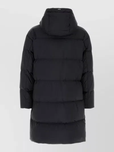 Herno Medium Parka Puffer Polyester Parka In Black