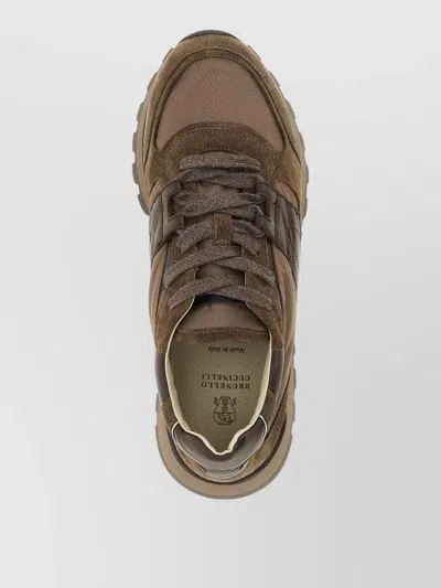 Brunello Cucinelli Active Sneakers Techno Fabric Micro Sole In Multi