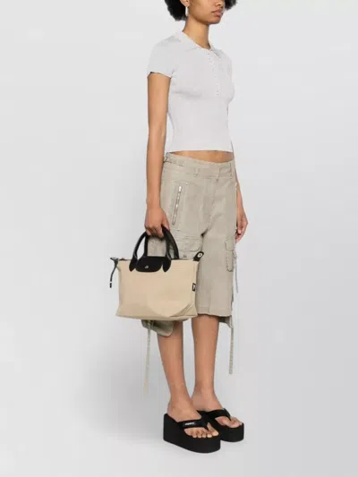 Longchamp Tote Bag Adjustable Strap Top Handle In Brown