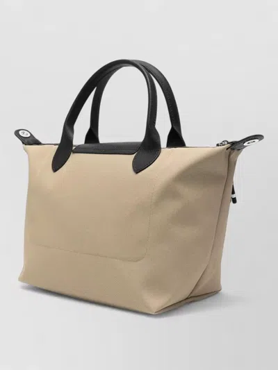 Longchamp Tote Bag Adjustable Strap Top Handle In Brown