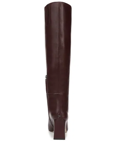 Sam Edelman Sylvia Snip-toe Knee-high Dress Boots In Brown