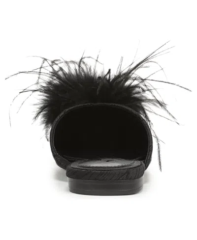 Sam Edelman Khai Feather Mule In Black