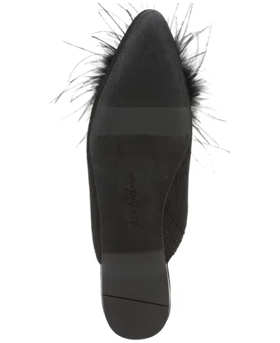 Sam Edelman Khai Feather Mule In Black