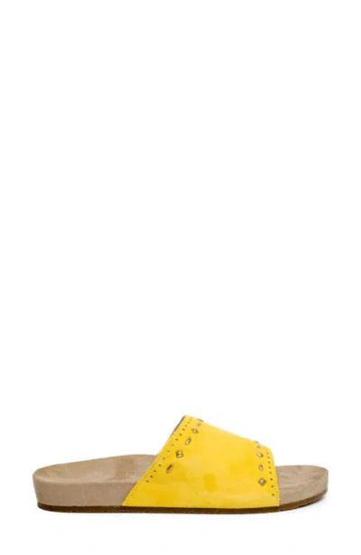 Revitalign Sofia Stud Sandal In Yellow