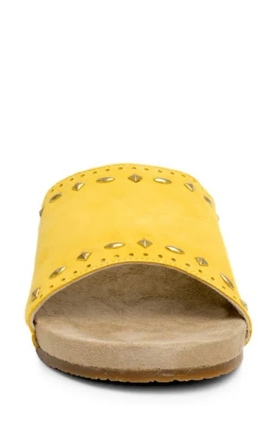 Revitalign Sofia Stud Sandal In Yellow