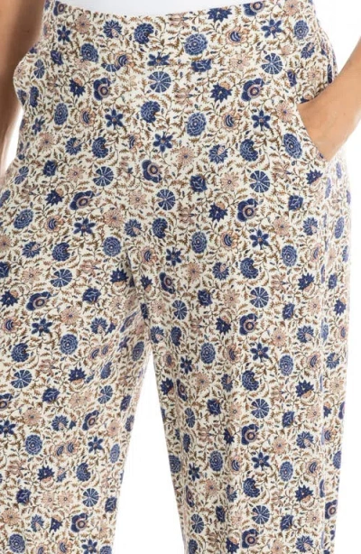 Max Studio Wide Leg Pull-on Crop Pants In Multi