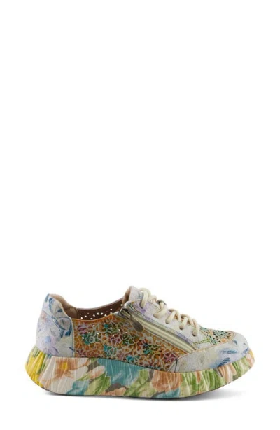 L'artiste By Spring Step Bloomington Platform Sneaker In Multi