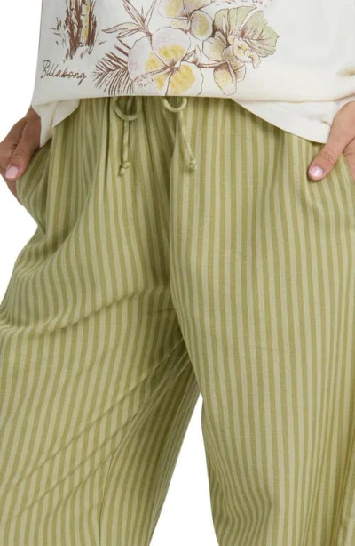 Billabong Another Wave Drawstring Cotton Blend Pant In Cedar