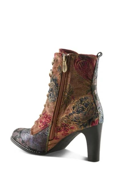 L'artiste By Spring Step Stellar Lace-up Boot In Multi