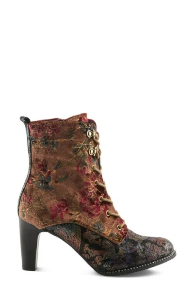L'artiste By Spring Step Stellar Lace-up Boot In Multi