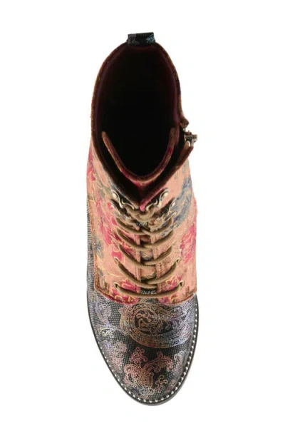L'artiste By Spring Step Stellar Lace-up Boot In Multi
