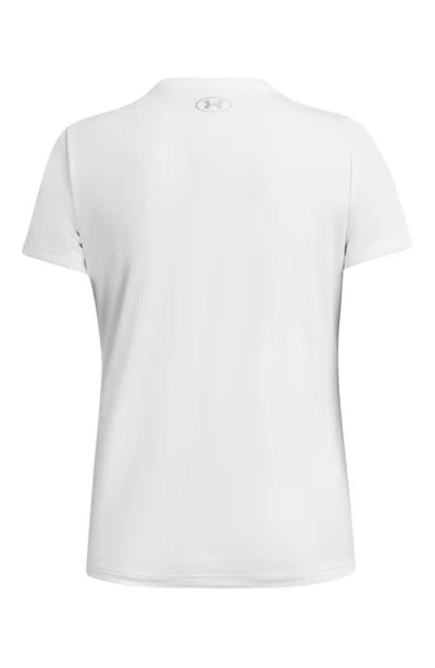 Under Armour Velocity Solid V-neck T-shirt In White