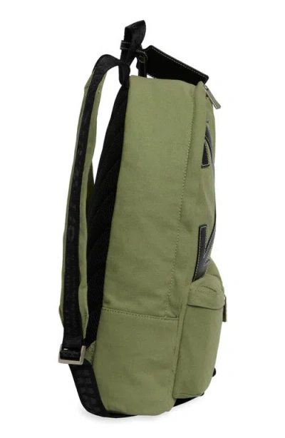Off-white Off White Dome Double Pocket Backpack In Army