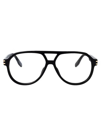 Marc Jacobs Eyewear Aviator Frame Glasses In Black