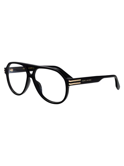 Marc Jacobs Eyewear Aviator Frame Glasses In Black