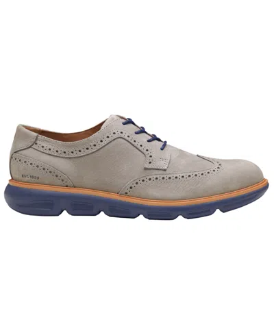 Johnston & Murphy Larkin Wingtip Derby In Gray