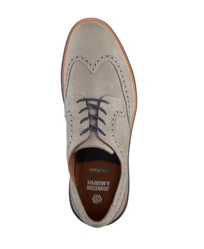 Johnston & Murphy Larkin Wingtip Derby In Gray