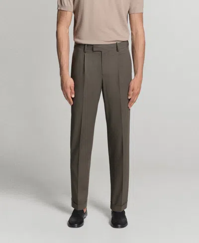 Mango Men's Boston Regular-fit Suit Pants In Orange