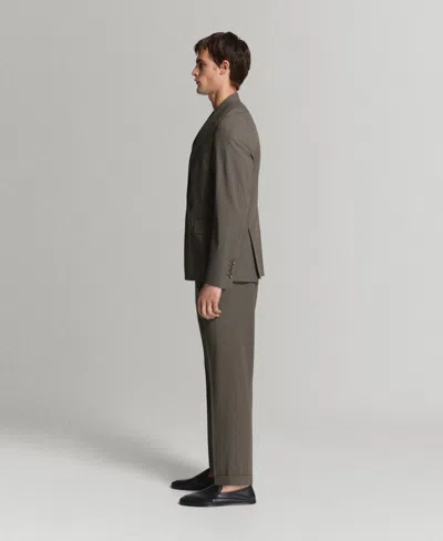 Mango Men's Boston Regular-fit Suit Pants In Orange