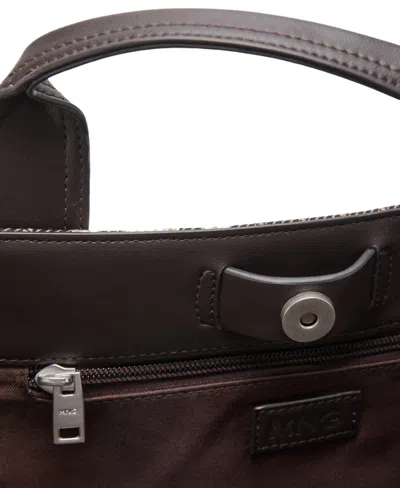 Mango Men's Striped Tote Bag In Brown