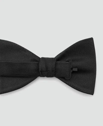 Mango Men's Microstructure Classic Bow Tie In Black