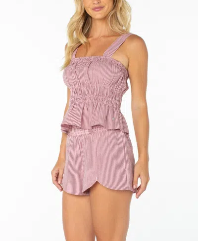 Roxy West Reef Top In Pink