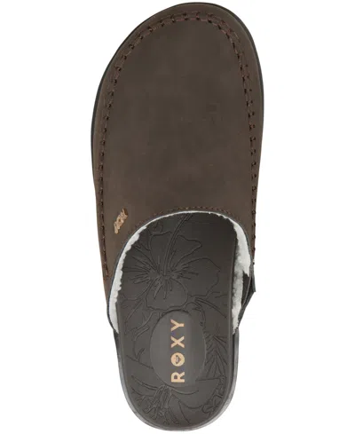 Roxy Kahiki Platform Mule In Brown