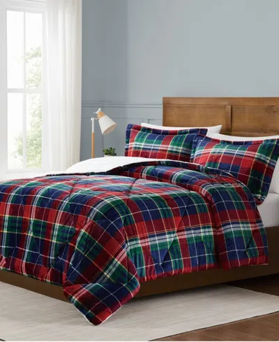 Truly Soft Cuddle Warmth Ivan Plaid 2-piece Comforter Set, Twin/twin Xl In Multi