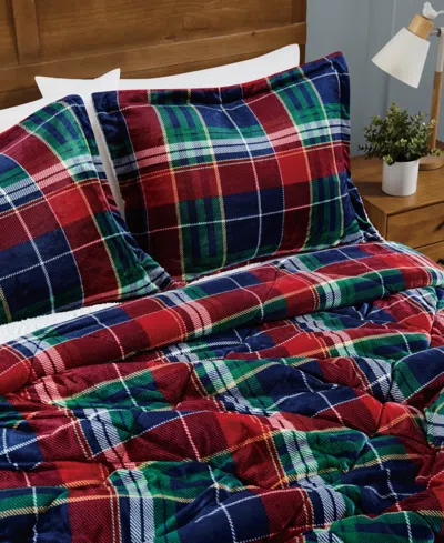 Truly Soft Cuddle Warmth Ivan Plaid 2-piece Comforter Set, Twin/twin Xl In Multi