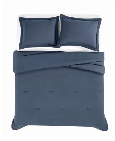 Brooklyn Loom Essential Cotton 3-piece Comforter Set, King In Multi