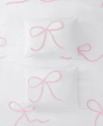 Truly Soft Textured Bow 3-piece Comforter Set, Full/queen In Multi