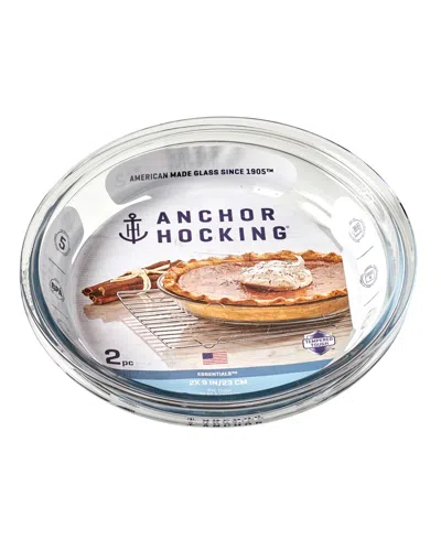 Anchor Hocking 2-piece Essentials Pie Bundle In Transparent
