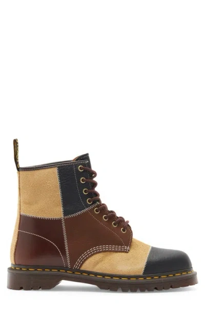 Dr. Martens 1460 Patchwork 8-eye Boot In Brown