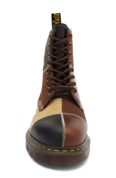 Dr. Martens 1460 Patchwork 8-eye Boot In Brown