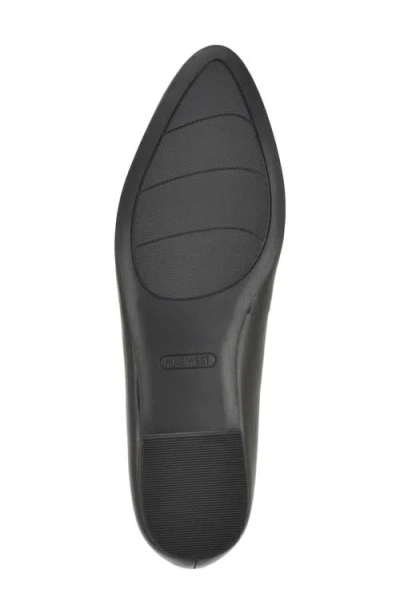 Nine West Valore Flat In Black