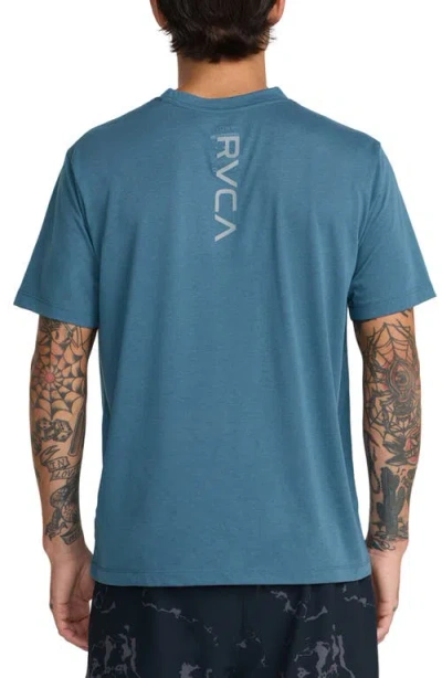 Rvca Va Mark Performance Graphic T-shirt In Blue