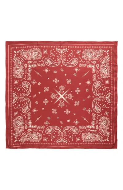 Lost Pattern Paisley Silk Bandana In Multi