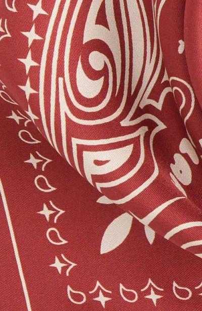 Lost Pattern Paisley Silk Bandana In Multi