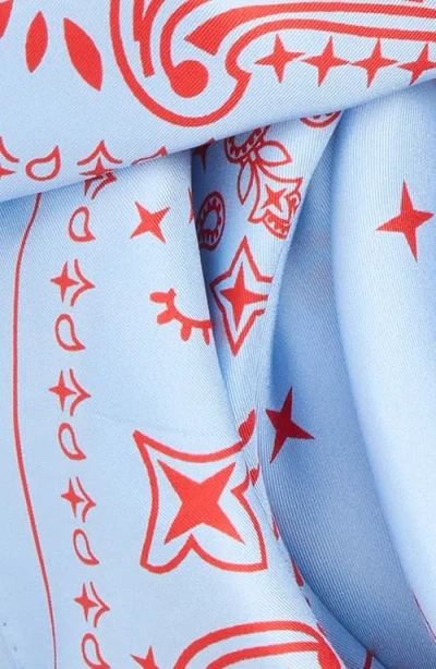 Lost Pattern Paisley Silk Bandana In Multi