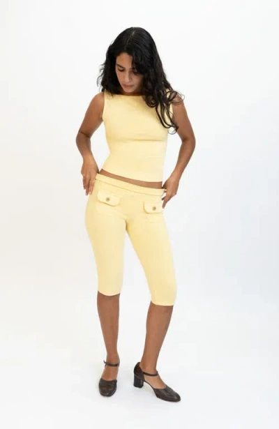 Oddli Button Capris In Multi