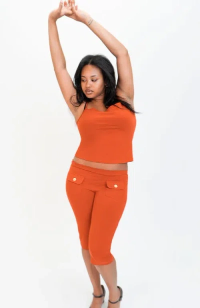 Oddli Button Capris In Multi