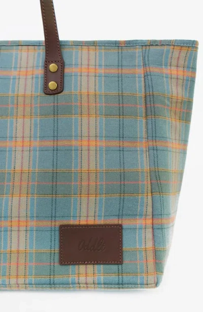 Oddli Large Plaid Bag In Multi