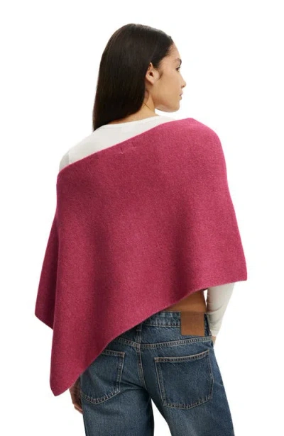 Cotton On Softest Luxe Poncho In Pink