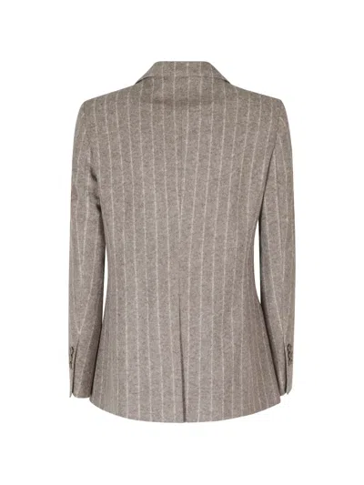 Seventy Pinstripe Double-breasted Blazer In Multi