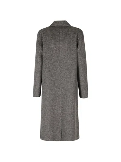 Seventy Double-breasted Notched-lapels Coat In Gray