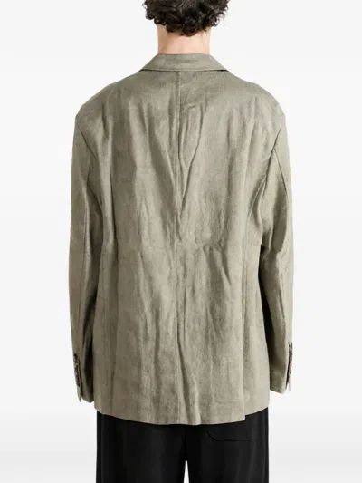 Ziggy Chen Notched-lapels Single-breasted Blazer In Black